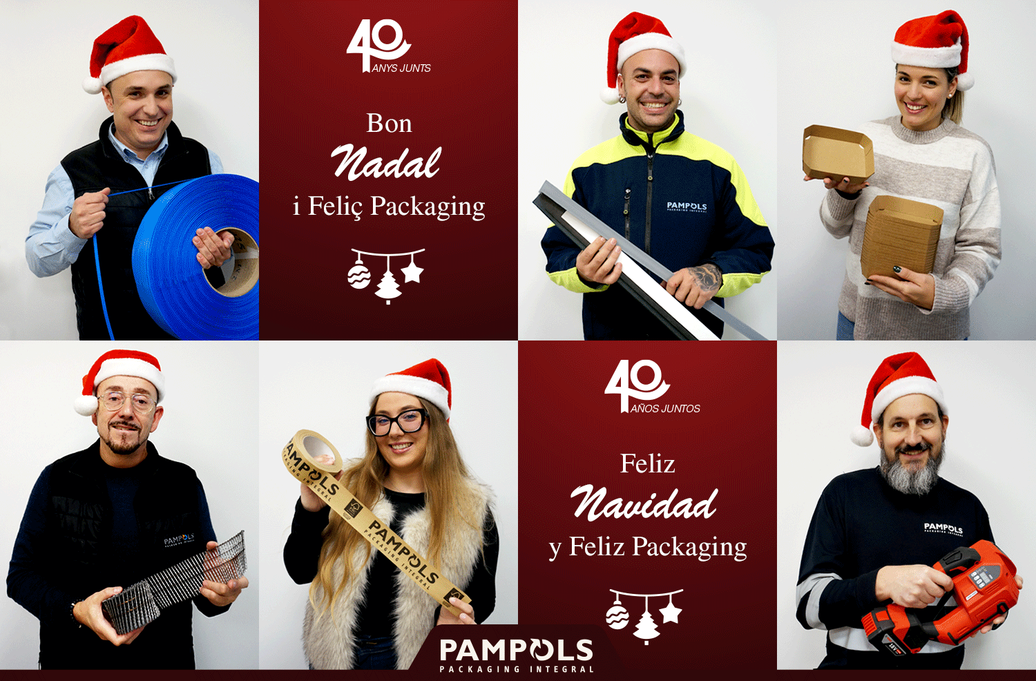 PAMPOLS te desea FELICES FIESTAS y más packaging para 2026